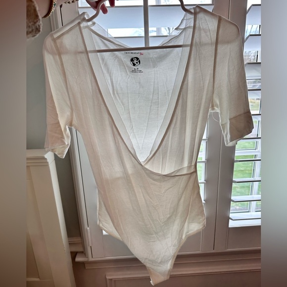 Free People Intimately White Bodysuit Size S - Picture 5 of 6